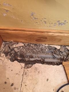 Leaking pipes in the home