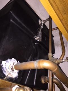 Leaking storage tank