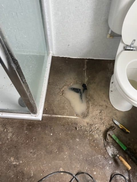 Bathroom leak detection