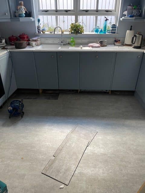 Kitchen Floor Leak Belfast