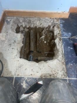 Leak detection under concrete floor Ballywalter