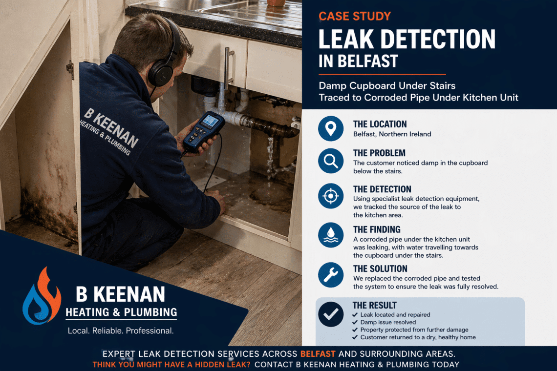 Leak Detection Identifies Hidden Corroded Pipe in Belfast Property