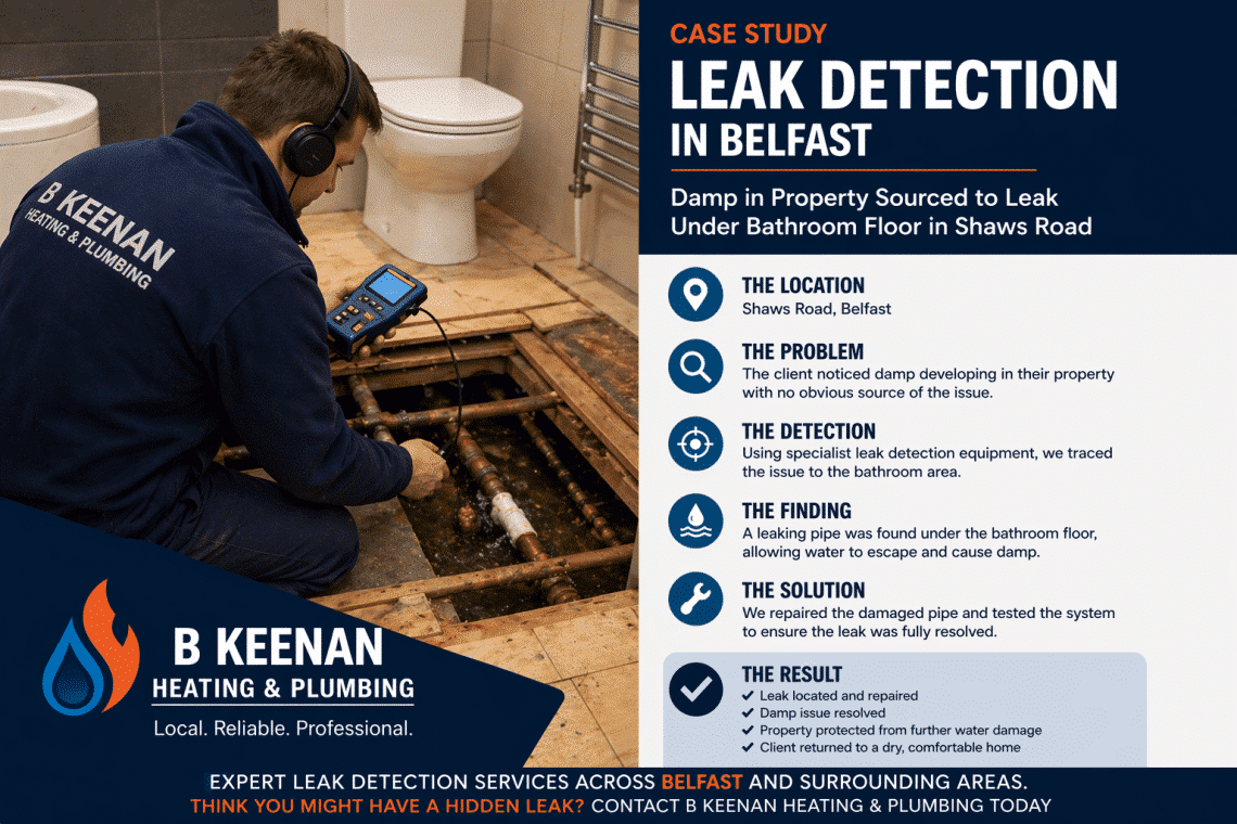 Bathroom leak detection Belfast