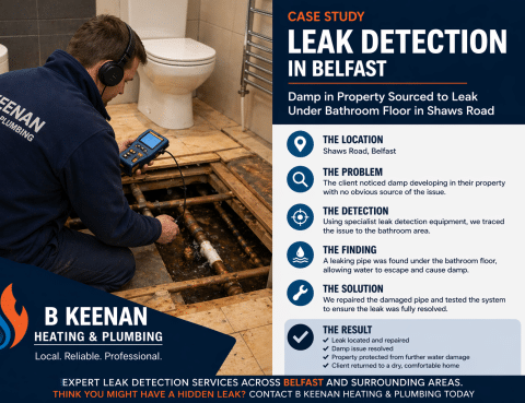 Bathroom leak detection Belfast