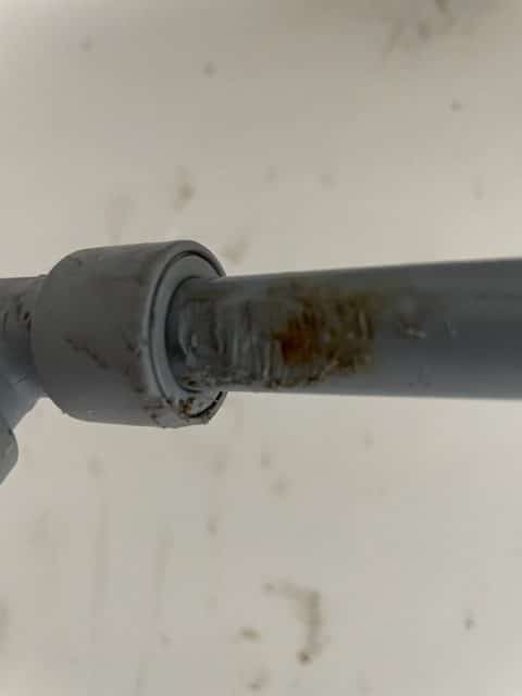 rodent-affected-pipe Rodent affected Pipe causes Leak