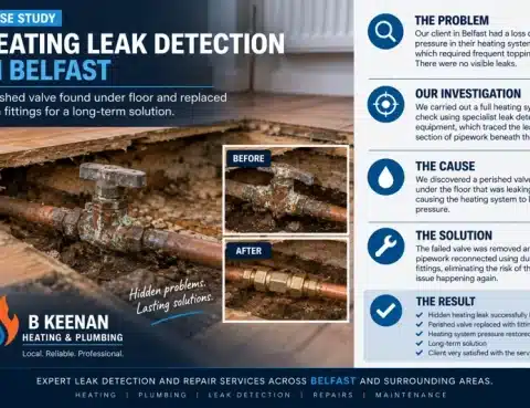 Leak Detection Finds Failed Valve Under Floor in Belfast